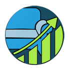 Furniture market growth (icon)