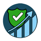 Icon representing long term trust and competitivity