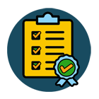 icon representing regulation and complicance