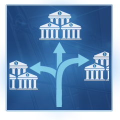Icon: adaptive lender routing.